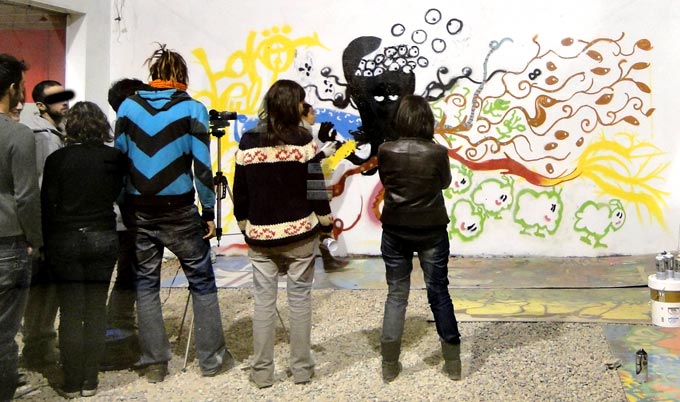 taller de graffite animado